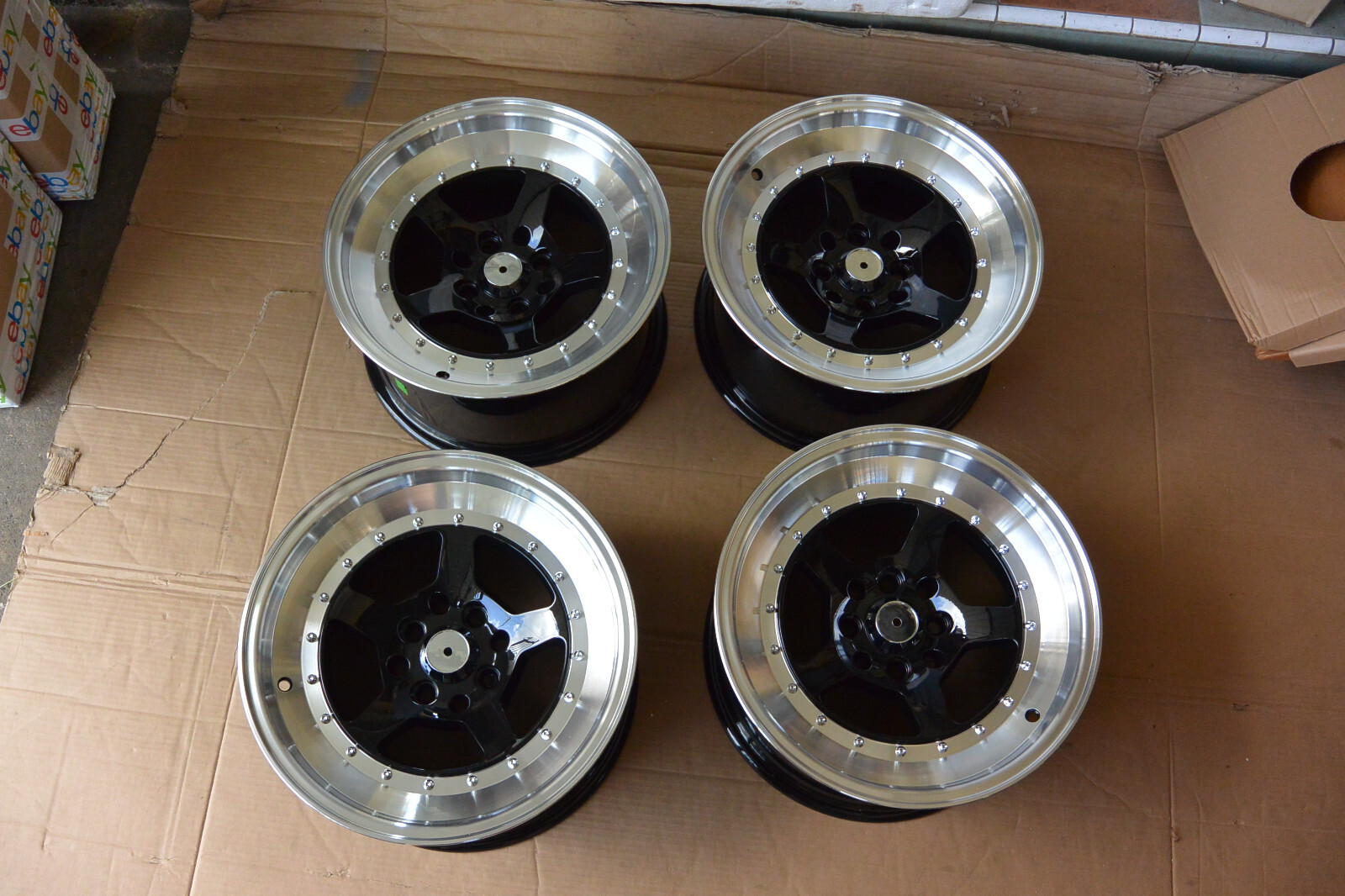 For miata mx5 civic e30 eg6 datsun ae86 ta22 JDM 5spoke CR Style 15 ...