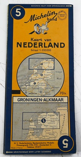 MICHELIN Carte Routière et Touristique N°2 Ostende-Bruxelles-Liège 1970 33e éd