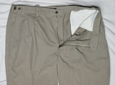 LEVIS DOCKERS MENS PANTS 44X32 BRITISH KHAKI SIDE ELASTIC CLASSIC FIT new 2000