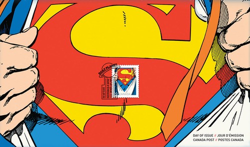 2013 SUPERMAN 75th. Anniversary Stamp Set of 3 - Picture 3 of 6