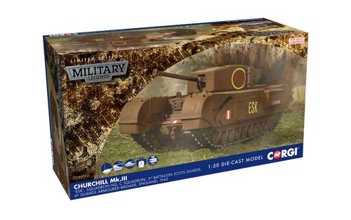 Corgi CC60112, Churchill Mk.III Tank, ESK , Squadron HQ, C Squadron, 3rd Battali - Picture 2 of 2