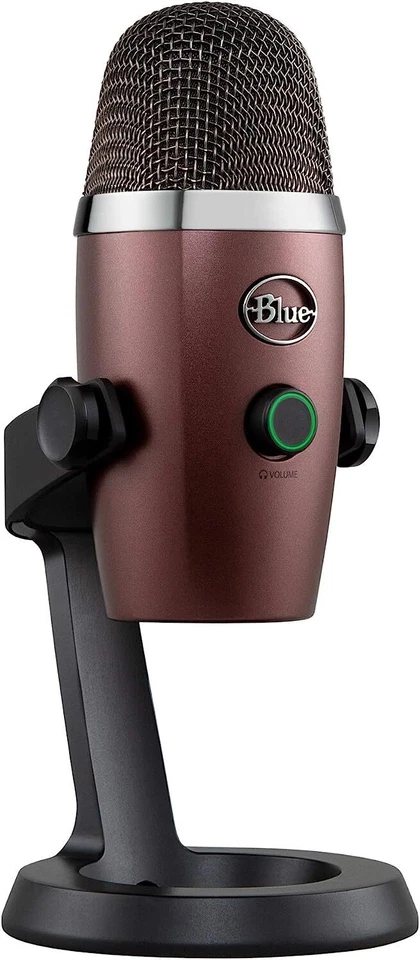 BLUE Yeti Nano USB Streaming Mikrofon für Aufnahme, Streaming Gaming Red Onyx