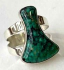 HSN Jay King Sterling Sterling Silver Hubei Turquoise Freeform Ring Size 8 — photo 2