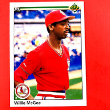 Willie McGee 1990 Upper Deck Card #505 St.Louis Cardinals