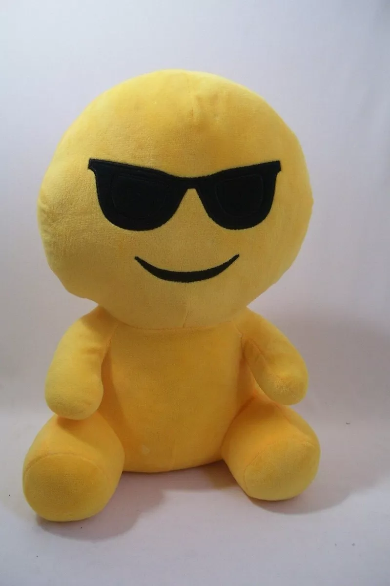 Rare Vintage Smiley Collectibe Toy Emoji Wearing Sunglasses Full