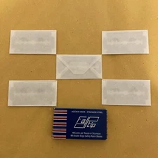 5 Double Edge Razor Blades, Fatip Stainless Steel