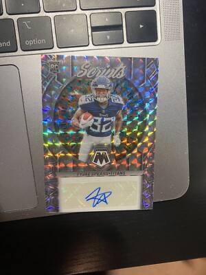 Tyjae Spears 2023 Mosaic #RS-TSP Scripts Silver Mosaic Prizm Rookie Auto