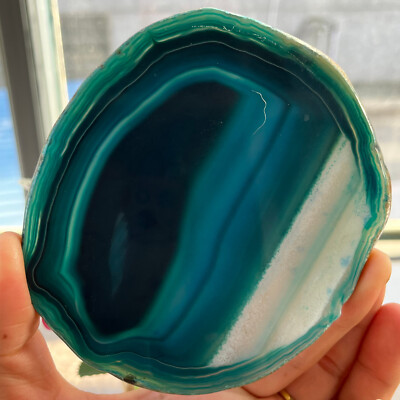 Natural agate Agate Geode Slab/Slice quartz crystal mineral specimen Reiki C64