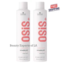 2 PACK  Schwarzkopf Professional Osis+ Sparkler Shine Spray Lightweight 300ml