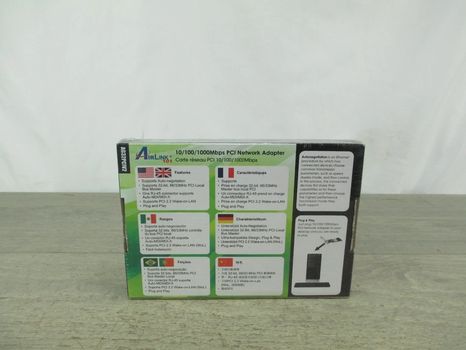 NEW Airlink 101 1x RJ-45 10/100/1000Mpbs PCI Network Adapter Card  AG32PCIV2 - Image 2 of 2