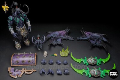 In Stock HERO TOYS Demon Hunter Illidan Limited Black Demon