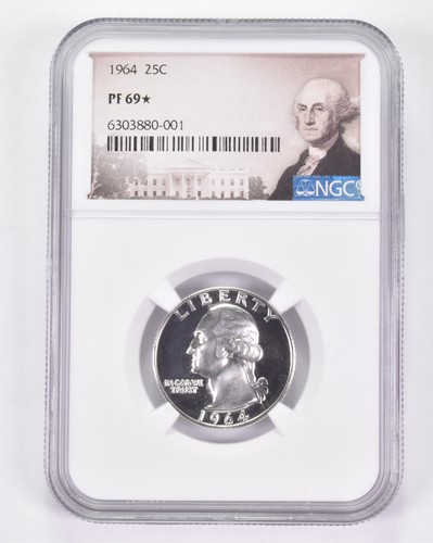 PF69* 1964 Washington Quarter - Graded NGC *8951
