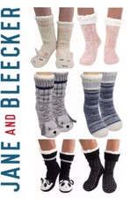 Jane & Bleecker 2 Pack Cozy Comfy Slipper Socks Sock NEW