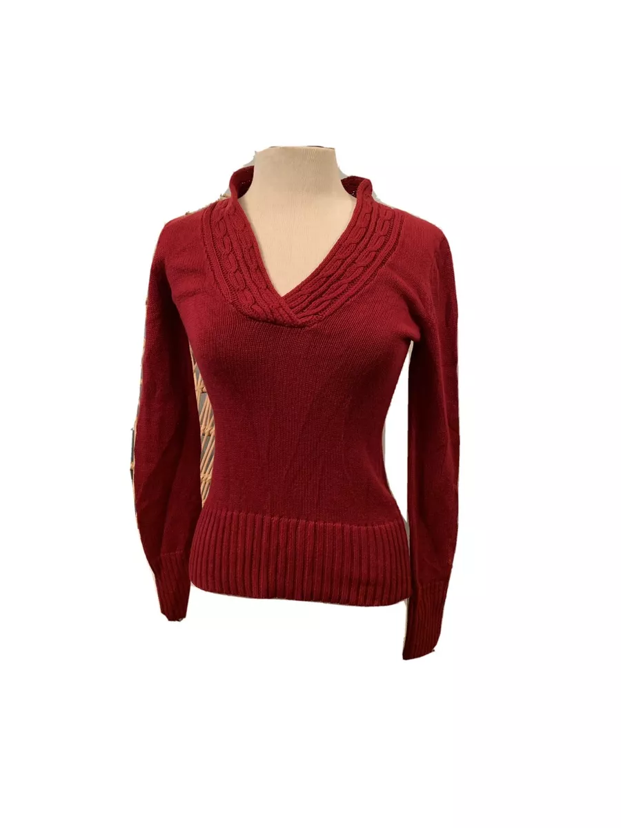 Sueter rojo tejido new arrivals
