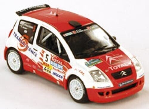 1/43 Norev 155251 Citroen C2 Super 1600 2004 Lyon Rally #5 Henry & Chiaroni