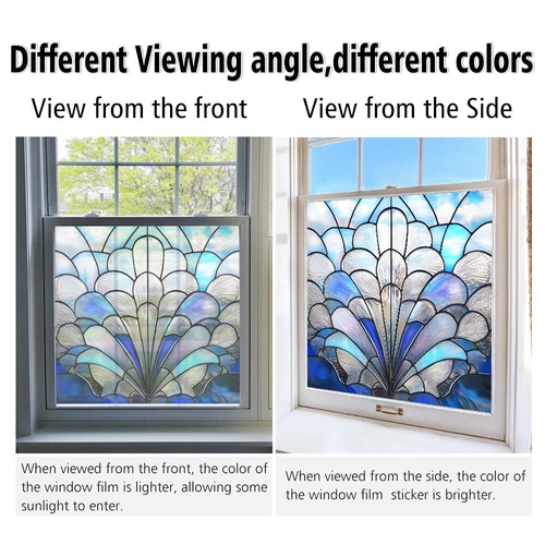 AU Static Cling Glass Window Film Privacy Stained Glass Sticker UV Protection - Picture 34 of 47