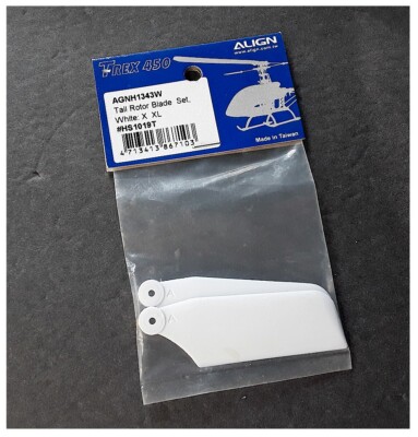 RC Helicopter Align T-rex 450 Tail Rotor Blade Set White AGNH1343W HS1019T X XL