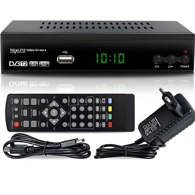 Tempo 4000 A DVBT2 Receiver Full HD 1080P 4K für TV HEVC/H.265 HDMI SCART USB...