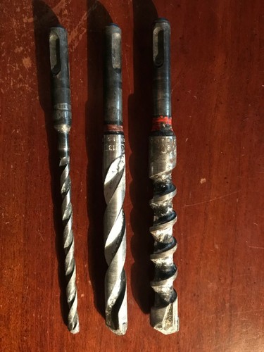 Lot of 3 HILTI Concrete drill bits 