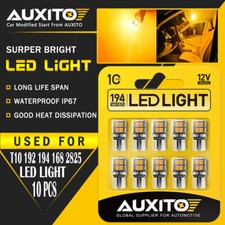10x Auxito Amber 175 2825 168 194 T10 Led Parking Light Bulbs Super Bright Eoa