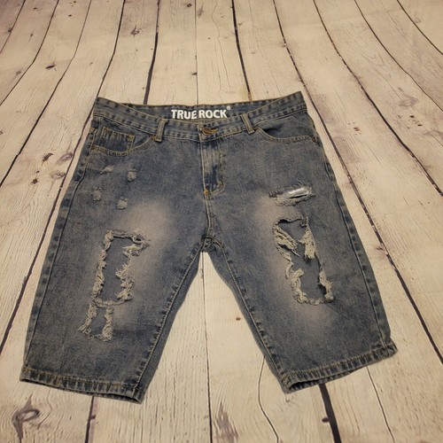 True Rock Jean Shorts Mens 36 Blue 