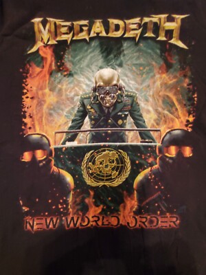 MEGADETH NEW WORLD ORDER Tシャツ85→78 Megadeth New World Order shirt, hoodie, sweater, long sleeve