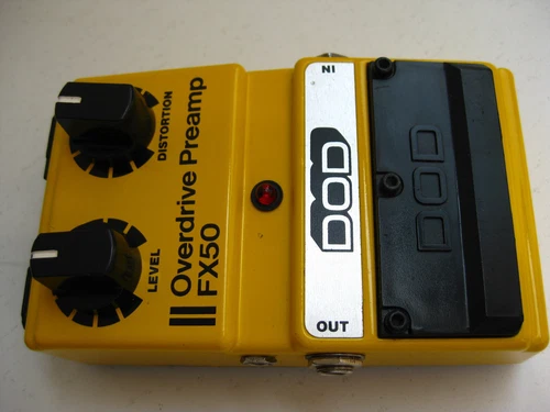Vintage DOD FX50 Overdrive Preamp Guitar Effect Pedal USA