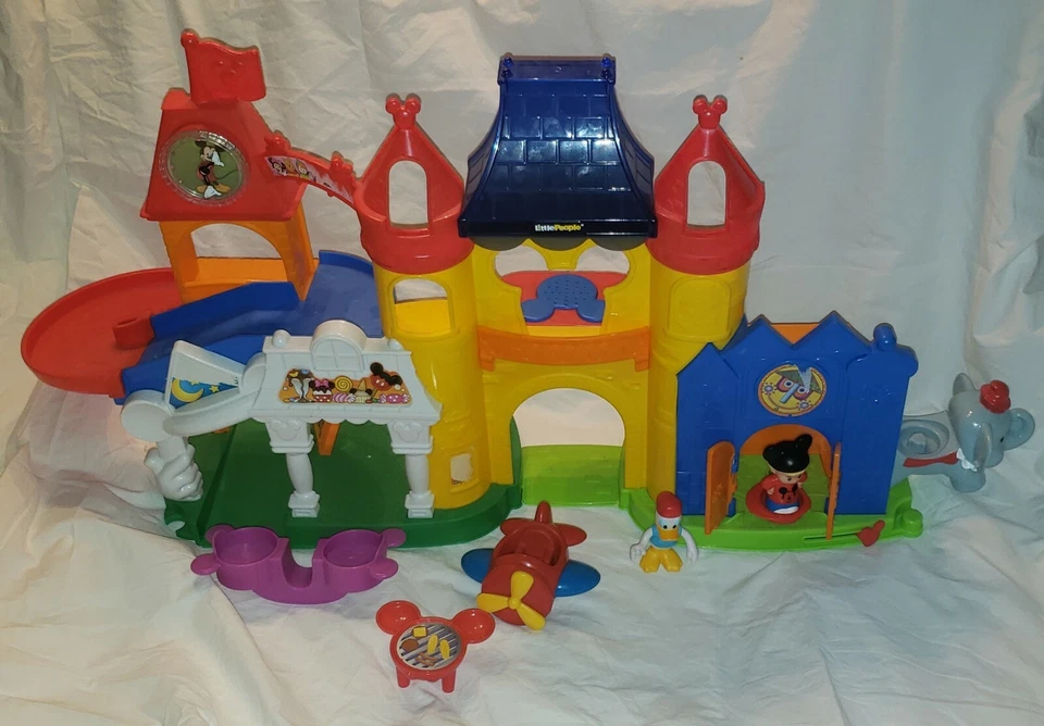 Little People Magic of Disney at Magic Kingdom Figures Airplane Fisher Price - Image 3 of 4