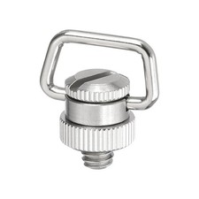Camera Neck Strap D Ring Screw Holder 1/4", 1Pcs Metal Camera Screw, Silver