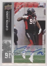2022 Upper Deck CFL Auto Cleyon Laing #93 Auto 3xy