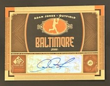 2012 Upper Deck SP Signature Edition Adam Jones Auto #4 Baltimore Orioles