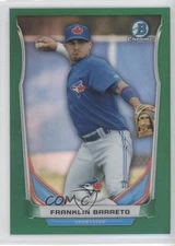 2014 Bowman Draft Top Prospects Chrome Green Refractor /150 Franklin Barreto