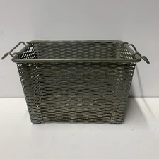 Steel Container for Parts Cleaning - Durable Mesh Construction with Handle