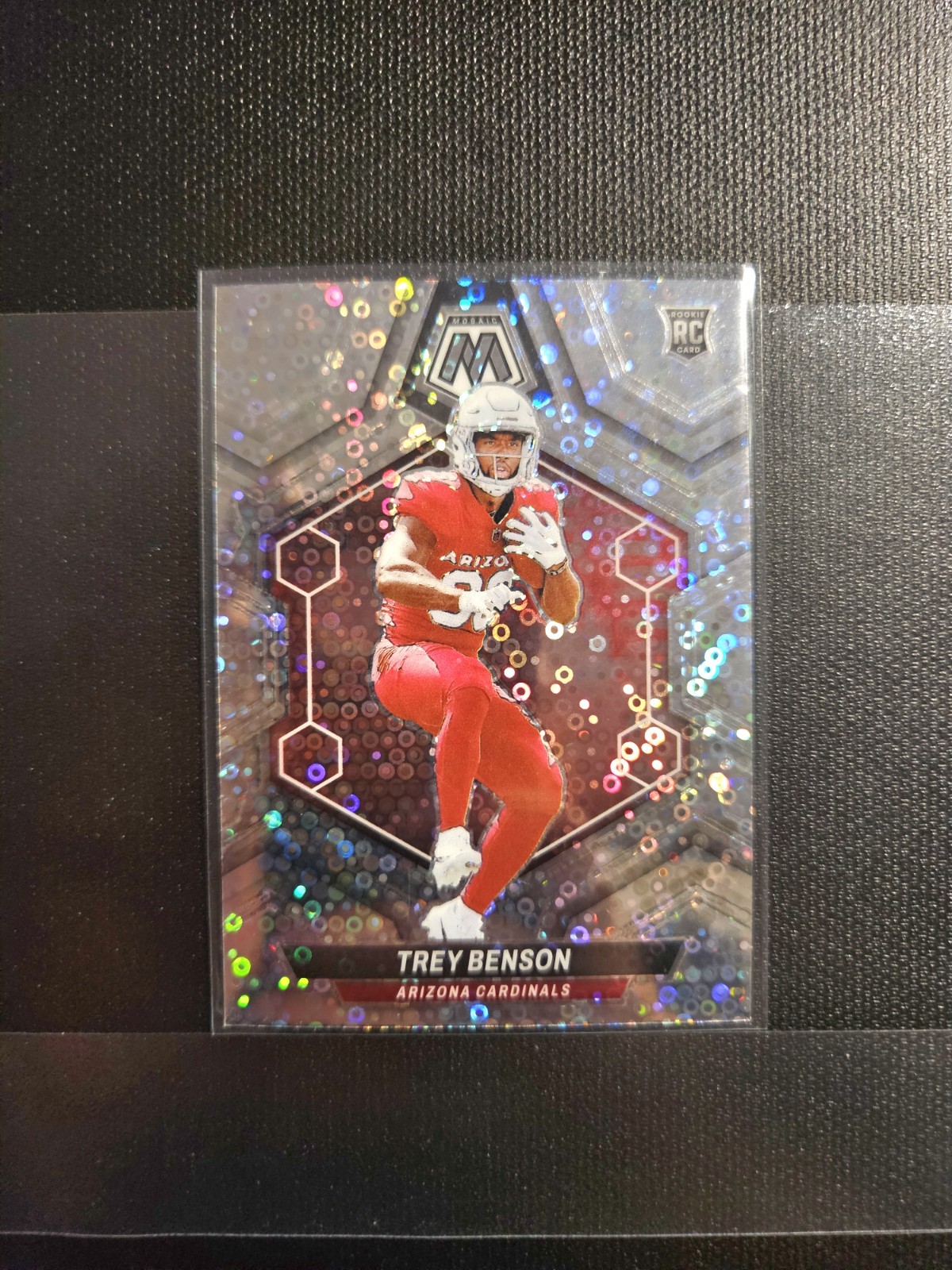 2024 Panini Mosaic- Trey Benson No Huddle Silver #360 (RC)