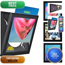 Art Vinyl Play Display 12 Vinyl Record Frame, Pack 3 UV-Resistant Wall-Mount
