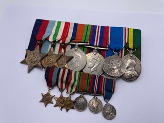 Original World War Two Medal Grouping Sgt. Seaman Re Named