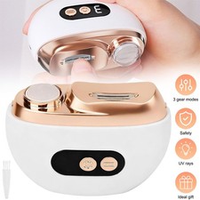Electric Automatic Nail Cutter Grinder For Nails LED USB Rechargeable Trimmer