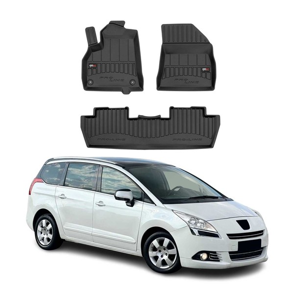 Omac Gummi FußMatten FüR Peugeot 5008 2009-2017 Premium TPE Automatten 3Tlg-image