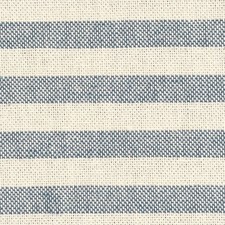 Oxford Stripe Fabric Navy Double Width 280cm Washable Curtains Blinds Upholstery