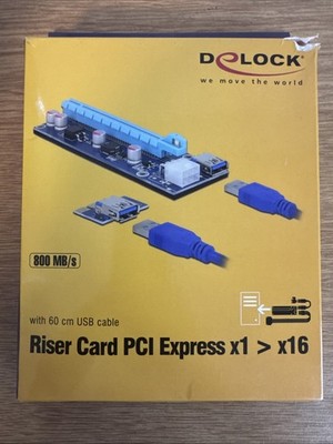 DELOCK Riser Card PCI Express x1 auf x16