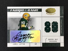 2003 Leaf Certified Fabric of the Game James Lofton Dual Game Used Patch Auto 80