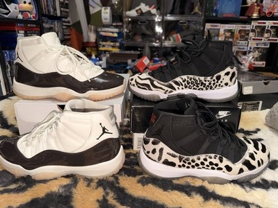 Jordan 11 Retro Animal Instinct & 11 NEAPOLITAN Women Size 8.5 Worn 1, Lot Of 2