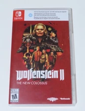 Replacement Case (NO GAME) Wolfenstein II The New Colossus Standard - Switch