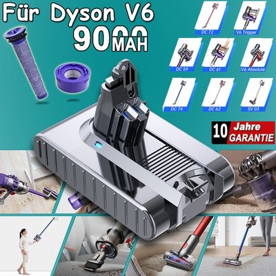 Für Dyson V6 Original Ersatzakku SV03 SV09 DC74 DC62 DC61 DC58 Fluffy Vakuum 9AH