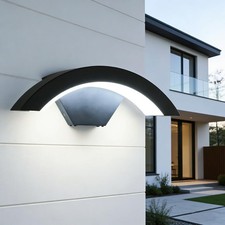 Outdoor Wall Lights, Outside Wall Light LED Black, IP65 Waterproof Porch Front 