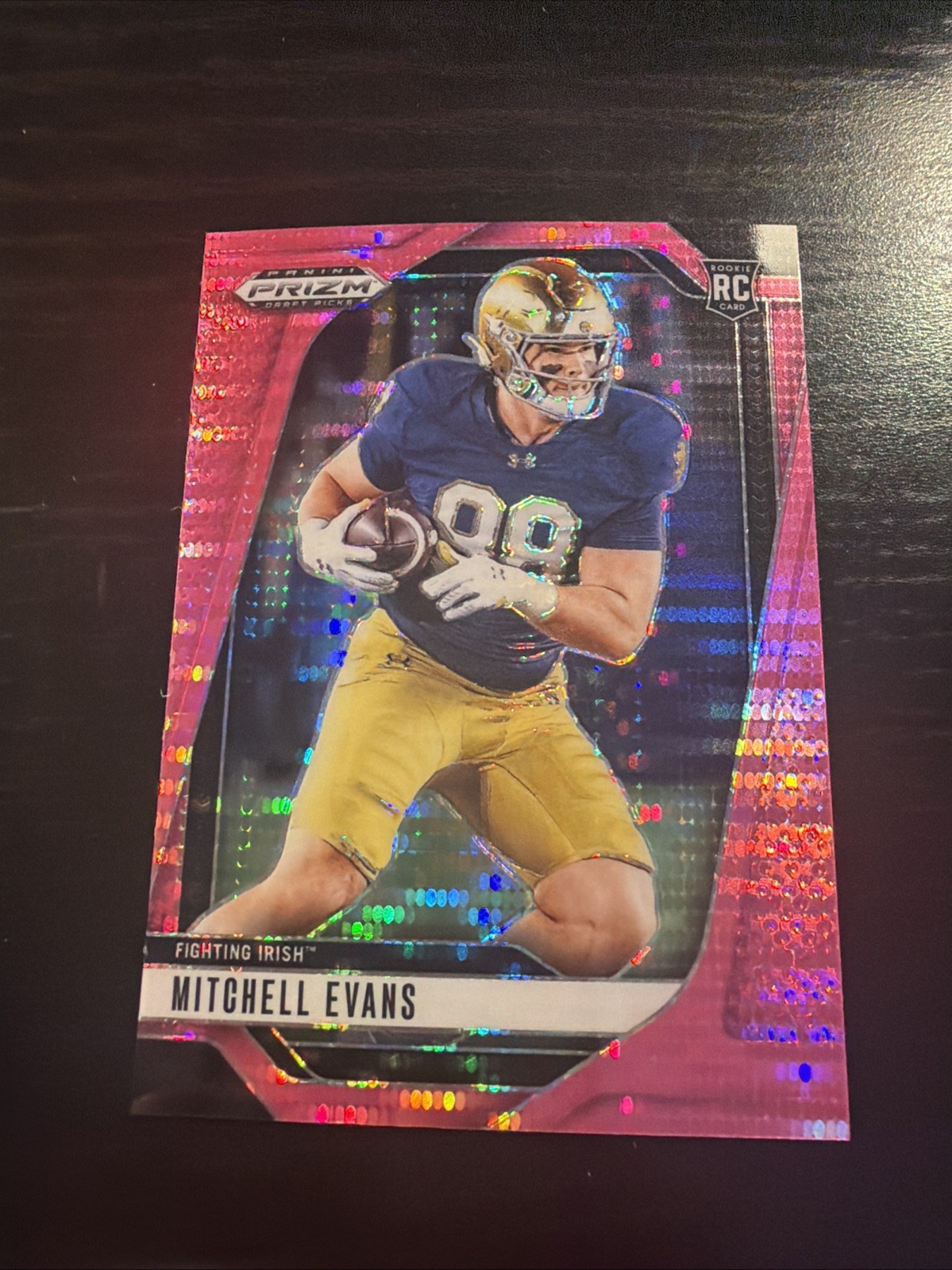 2025 Panini Prizm Draft Picks - Mitchell Evans #78 Neon Pink Pulsar Prizm /15 