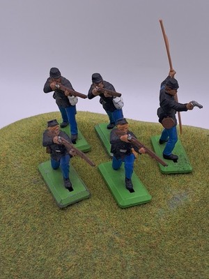 Sammlung von 5 ACW Union Truppen Britains Detail Lot #5