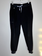 FIGS Women  s Size Small Technical Collection Black Jogger Stretch Scrub Pants