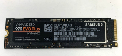 Samsung 970 EVO Plus 500GB PCIe Gen 3.0 x4 NVMe 3500 MB/s MZ-V7S500B/AM SSD