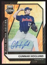 2021 Panini Elite Extra Edition Signatures Gunnar Hoglund Auto #19 TS7